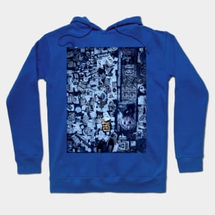 Blue Street Stickers NYC Hoodie